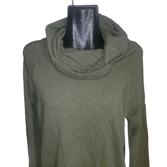 Natural Reflections Olive Green Slouchy Turtleneck Sweater M - Picture 2 of 7